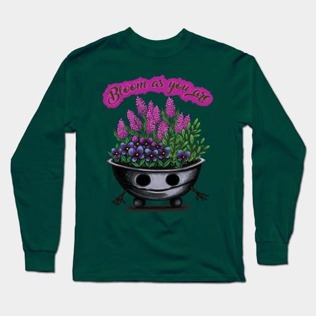 Bloom as you are Long Sleeve T-Shirt by Raluca Iov